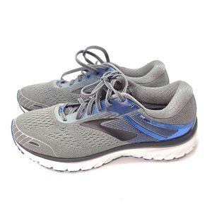 Brooks Adrenaline GTS 18 Blue Grey Lace Up Sneaker Athletic Size 10.5 Wide 2E